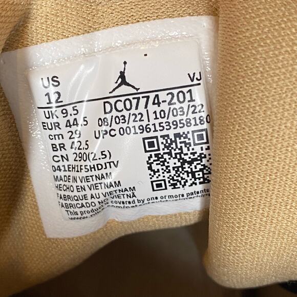 Nike Air Jordan 1 Low Desert Black-Sail DC0774-201 Women’s Size 12 - Picture 5 of 8